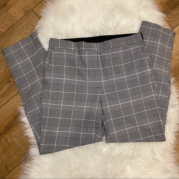 ZARA Plaid Cropped Trouser Pant - Picture 8 of 13